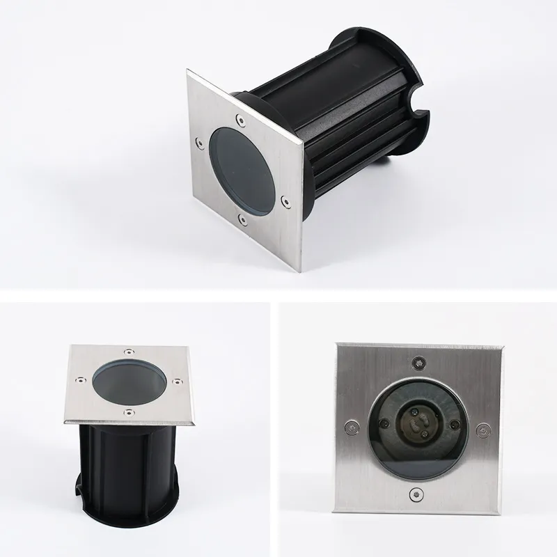 Round GU10 G5.3 MR16 IP67 Waterproof Stainless Steel Recessed Underground Inground Floor Buried Uplight Light
