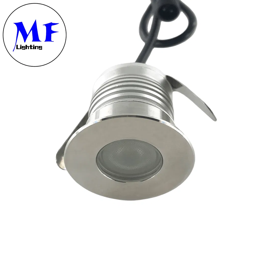 1W 3W 12V 24V RGB Waterproof IP67 Recessed Floor Round Lighting LED Deck Garden Underground Inground Buried Light Outdoor Landscape Light