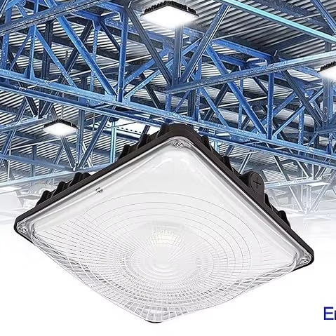IP65 Waterproof Ceiling Installation Parking Garage Lights 100w Led Canopy Lights for Gas Station