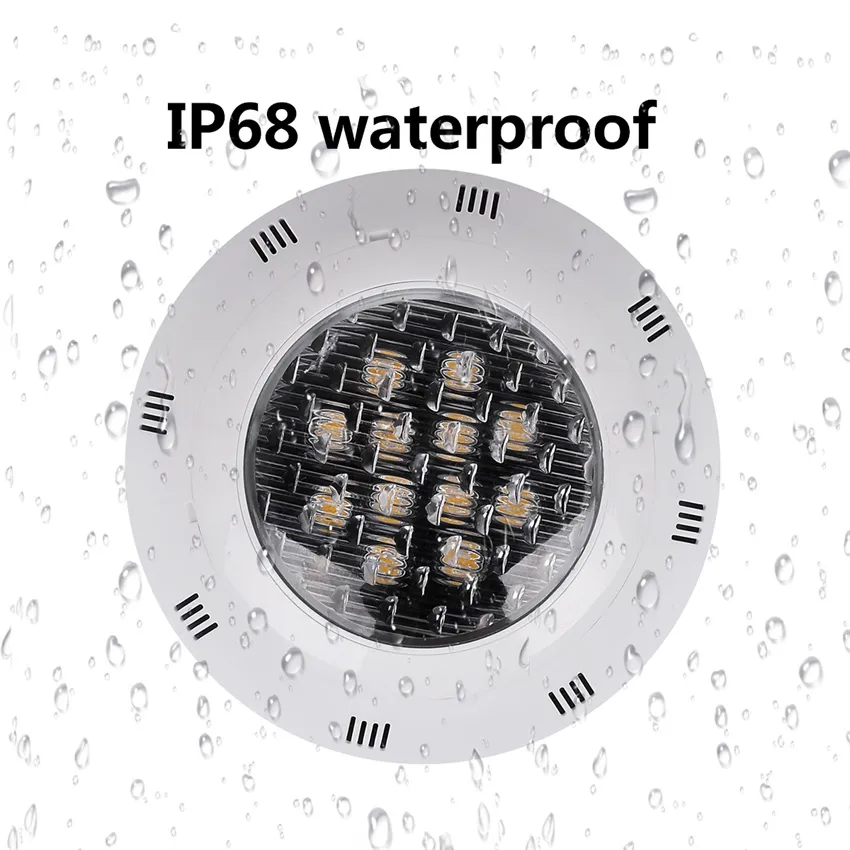 45W ABS IP68 12V Remote Control RGB Underwater LED Swimming Pool Light