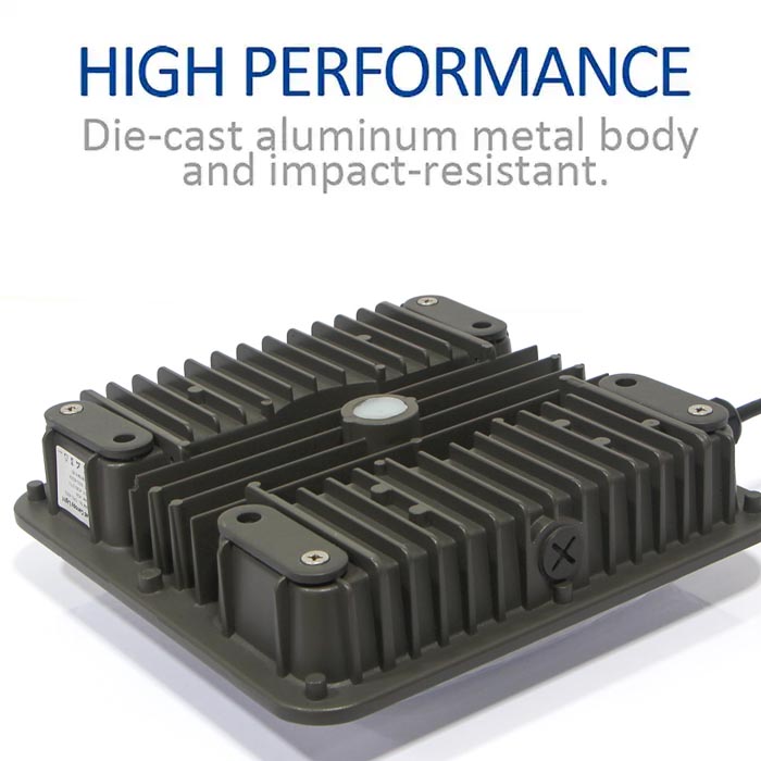 ETL Certified IP65 LED Canopy Lamp Dustproof Commercial Lighting for Fuel Stations Underground Garages &amp; Warehouses