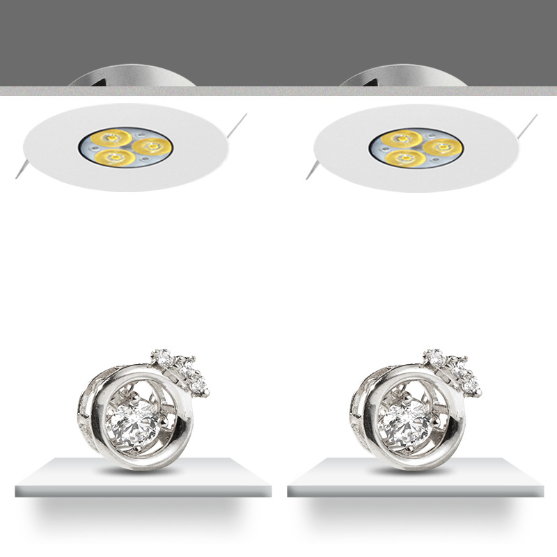 Mini LED Recessed Spotlight for Jewelry Display in Mall