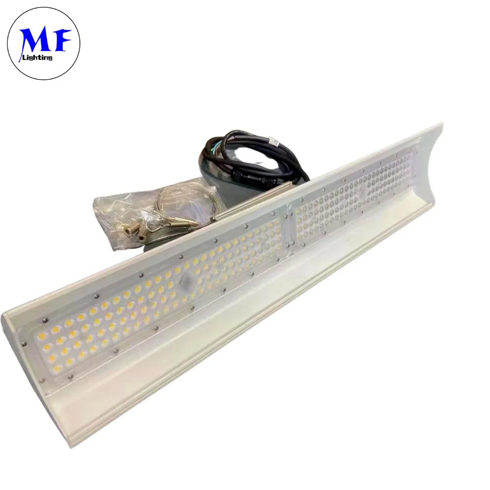 IP65 IP66 Waterproof 50W Linear Ceiling LED High Bay Light with Aluminum Housing for Factory Restaurant Supermarket Shopping Mall and School