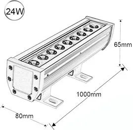 IP65 High Power High Lumen Outdoor Lighting Illuminate Building Exteriors Walls Facades LED Wall Washer Light