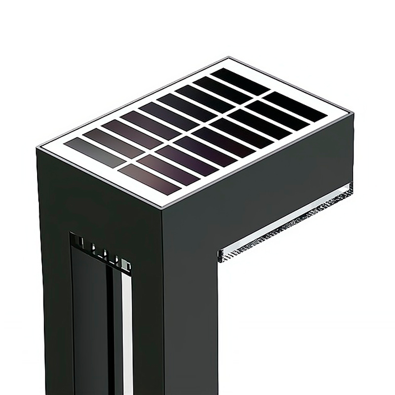 Dawn All-in-One Customized 300MM 600MM 800MM Solar LED Lawn Light Bollard IP65 for Gardens Hot Sale Aluminum Body