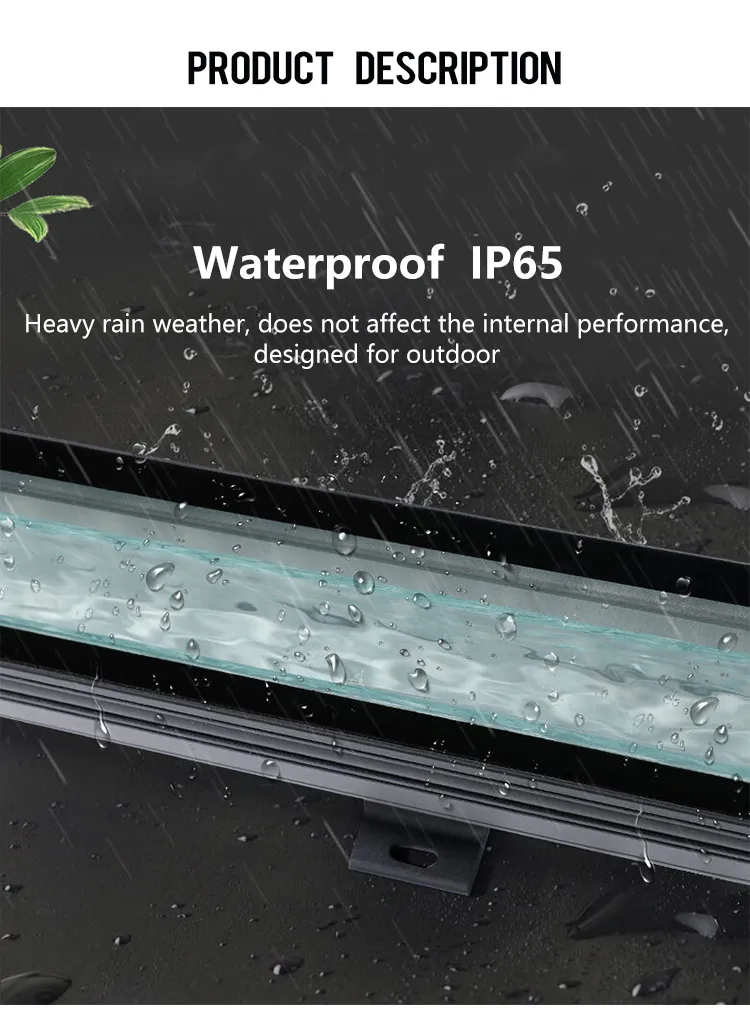 Outdoor Dynamic LED Water Wave Ripple Light Wall Washer RGBW 4 in 1 Water Pattern Building Landscape Light