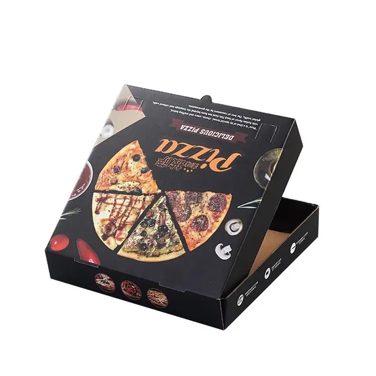 Wholesale Black Pizza Packing Box from China Suppliers | Custom Pizza Boxes Manufacturer Factory