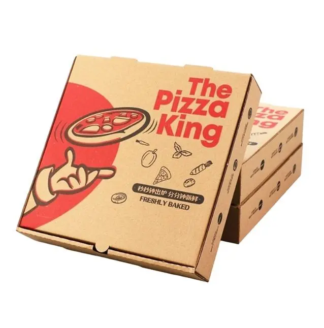 Cheap Factory Direct Recyclable Corrugated Carton Wholesale Custom Printed 16 14 12 10 Inch Pizza Box Packaging with logo Manufacturers, Supplier