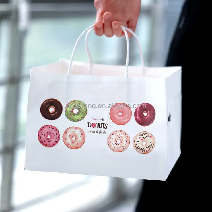 Wholesale Custom Kraft Paper Bag Tote for Gifts and Cakes - China Suppliers & Factory
