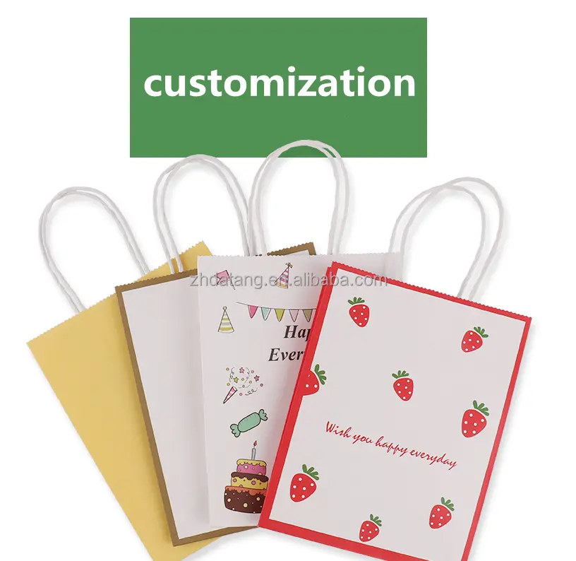 Wholesale Custom Kraft Paper Bag Tote for Gifts and Cakes - China Suppliers & Factory