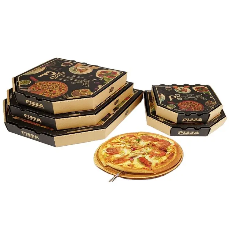 Wholesale Black Pizza Packing Box from China Suppliers | Custom Pizza Boxes Manufacturer Factory