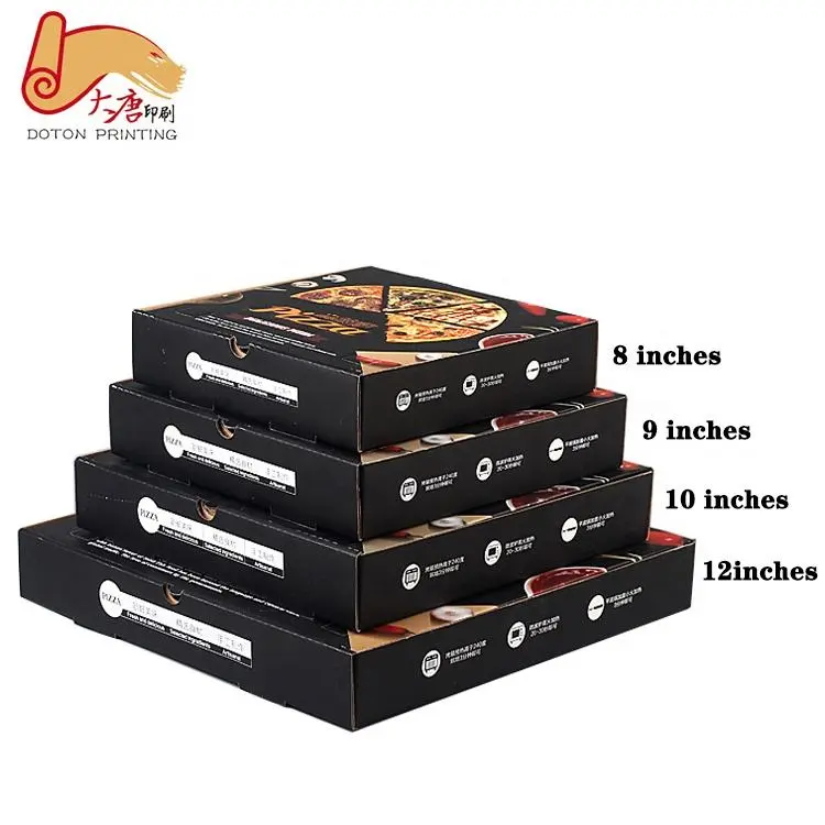 Wholesale Black Pizza Packing Box from China Suppliers | Custom Pizza Boxes Manufacturer Factory
