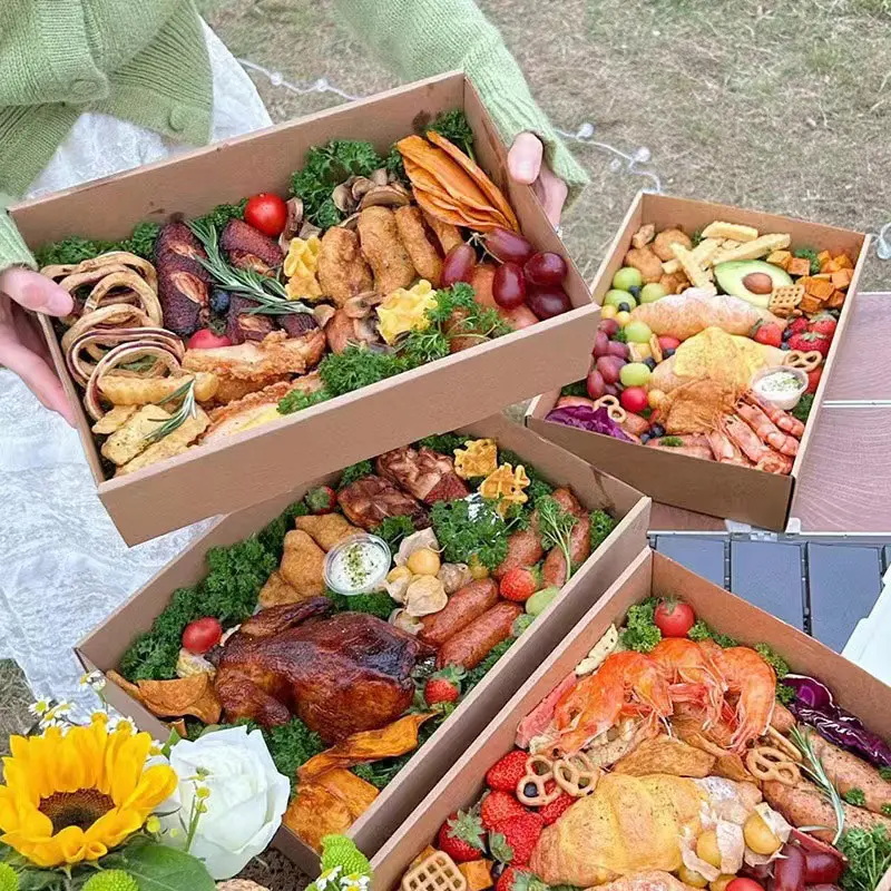 Wholesale Custom Printed Luxury Cardboard Sushi Bento Boxes from China Suppliers - Eco-Friendly Fast Food Packaging Factory Manufacturers, Suppliers