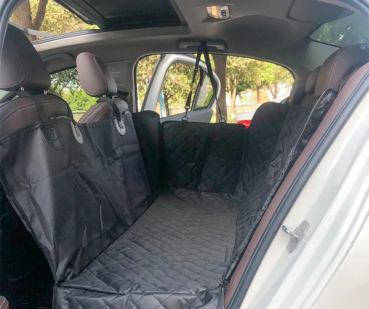 Manta para mascotas de coche personalizada, plegable y portátil, cubierta para el asiento trasero del coche para perros