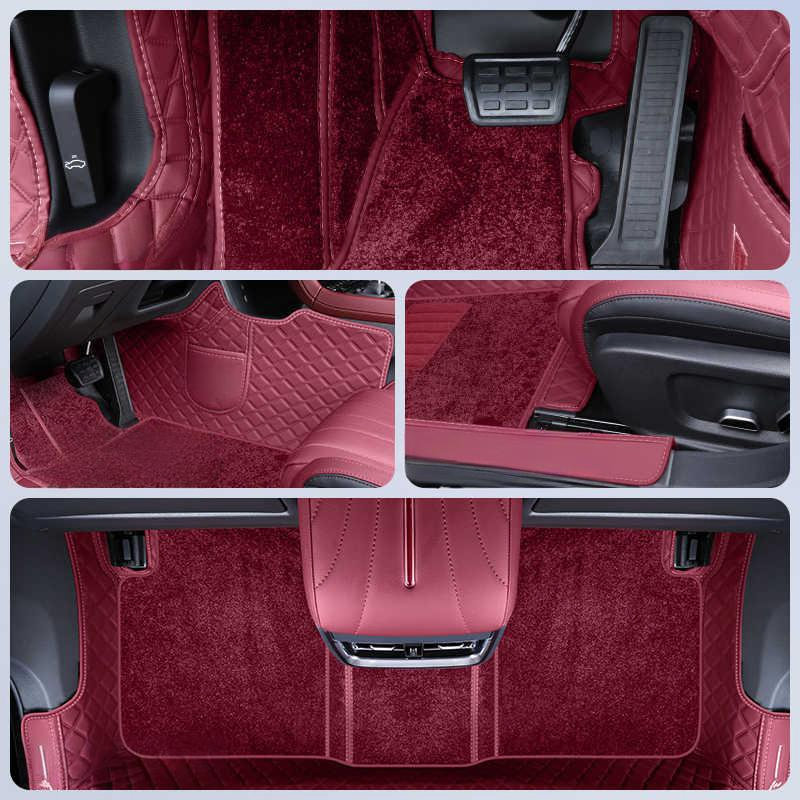 Alfombrillas de piso de cuero de lujo antideslizantes para Cadillac Xts 2012 2013 2014 2015 2016 2017 2018