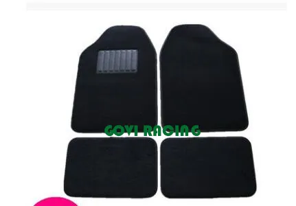 4PCS/Set Alfombrillas de coche de goma negra con PVC para SUV