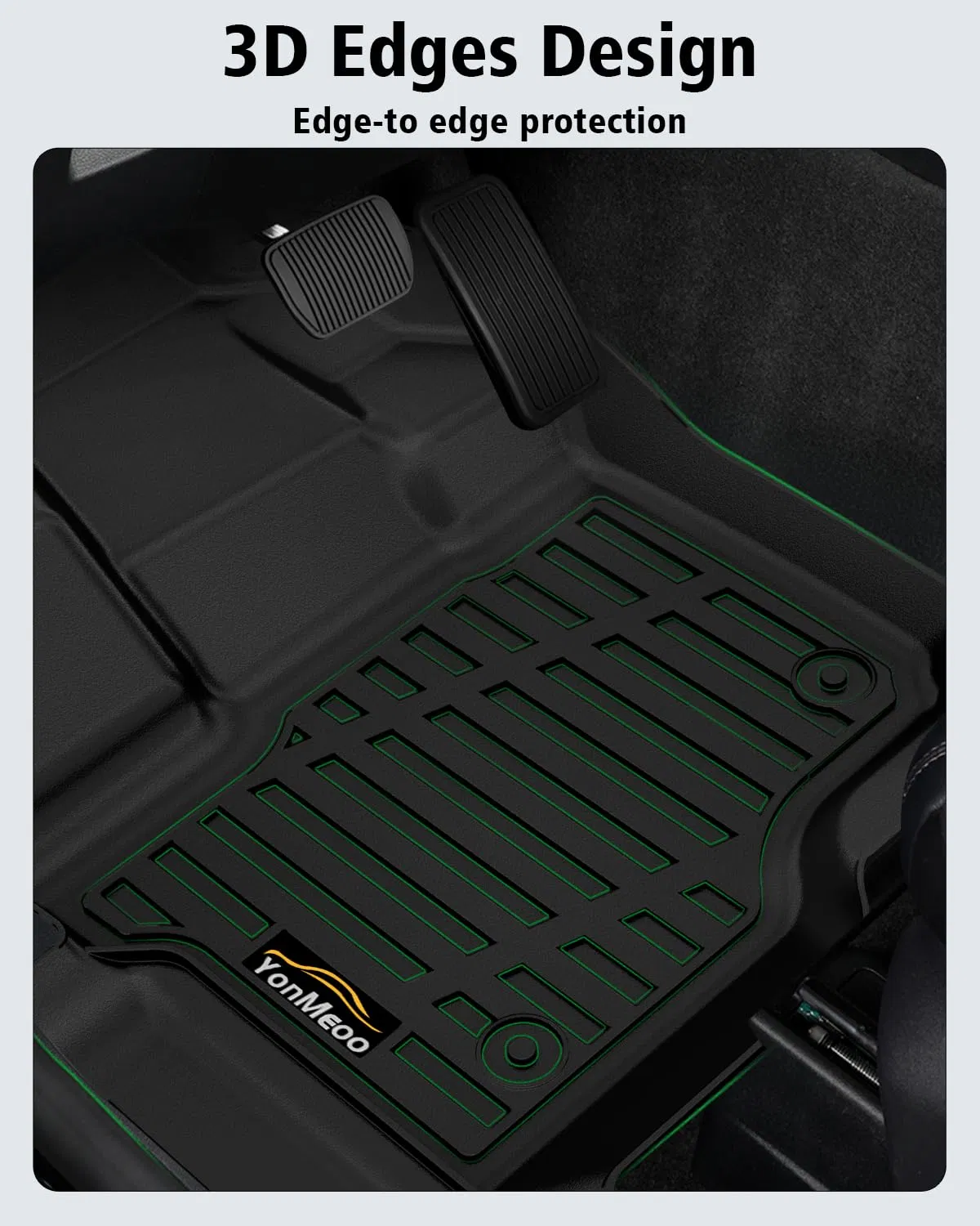 Alfombrillas adecuadas para 2015-24 F-150 F150 Super Crew Cab (incluye 22-24 modelos Lightning), protección contra todas las condiciones climáticas 3D forros, impermeables anti-SL