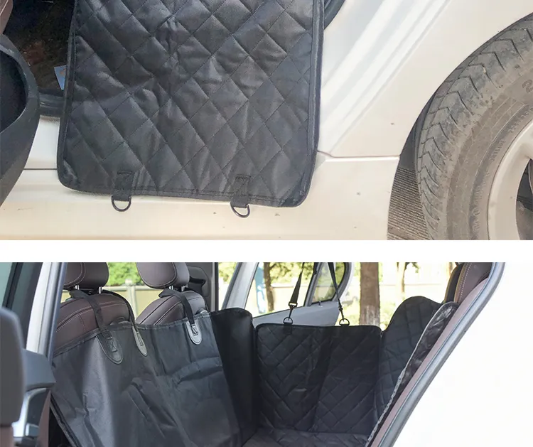 Manta para mascotas de coche personalizada, plegable y portátil, cubierta para el asiento trasero del coche para perros