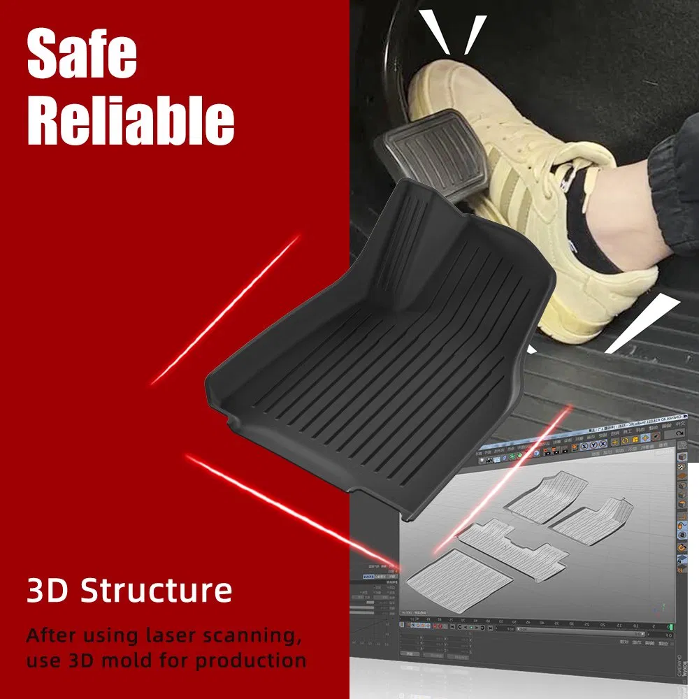 Nuevas Llegadas TPE 3D Alfombrilla de Coche Impermeable Alfombrilla de Suelo para Moldeo por Inyección Tesla Nueva Modelo Y Lanzamiento Serie 2025 Rhd