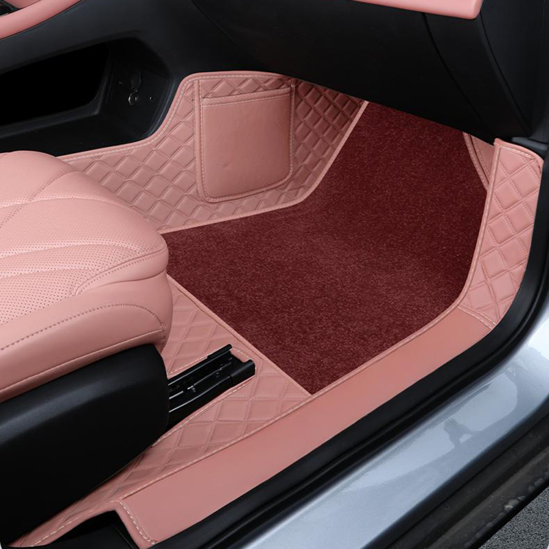 Alfombrillas de coche de cuero PU de lujo para Mini Cooper 2door 2014-2018 Antideslizantes 5D Alfombrillas de suelo para coche