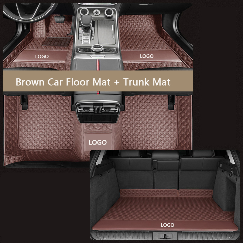 Accesorios de Automóvil de Fábrica Interior 5D Alfombrillas de Cuero para el Suelo de Sedán SUV