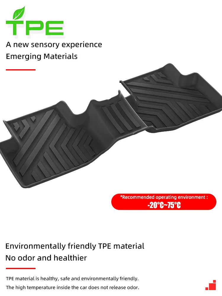 Nuevas Llegadas TPE 3D Alfombrilla de Piso para Coche