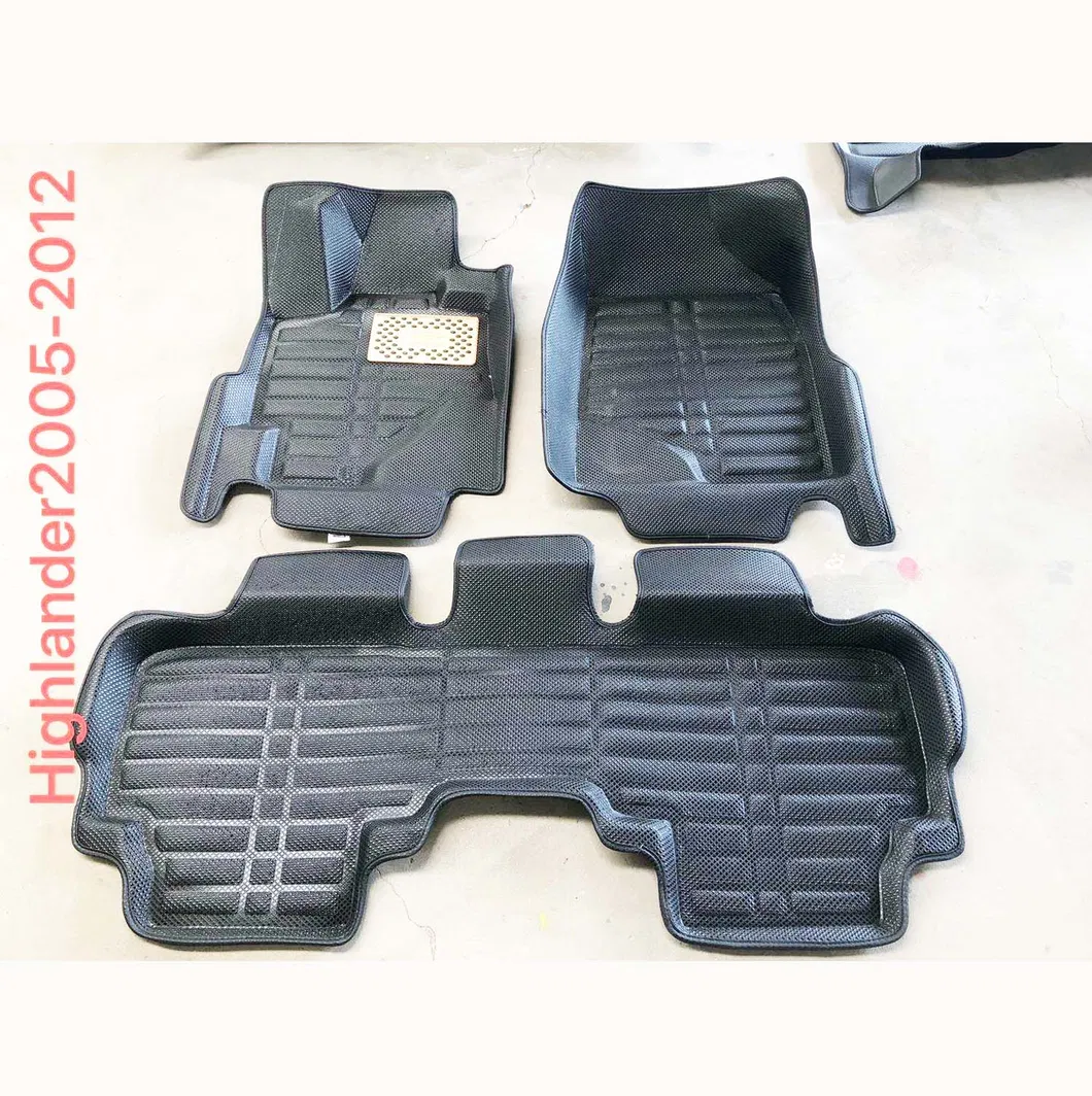Alfombrillas de coche de PVC de alta calidad 3D alfombrilla de coche de cuero de PVC personalizada