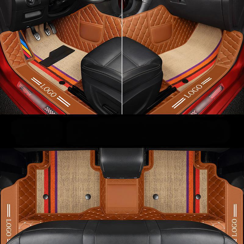 Alfombrilla de cuero de lujo impermeable para Toyota Camry 2004 2005 Protección para todo tipo de clima para mats de piso del automóvil