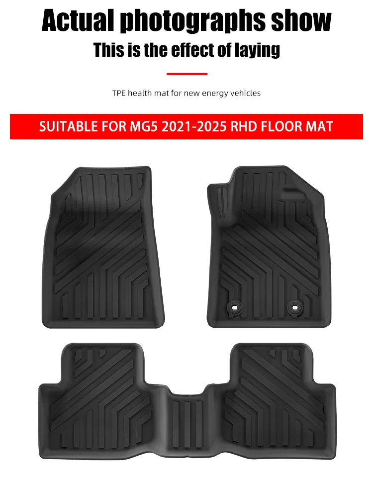 Nuevas Llegadas TPE 3D Alfombrilla de Piso para Coche