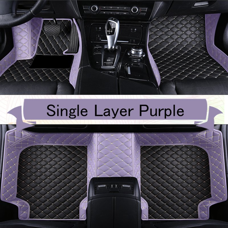 Alfombrillas de coche de cuero de lujo 5D para BMW X5 E70 5seat 2008-2013 antideslizantes prensadas en caliente