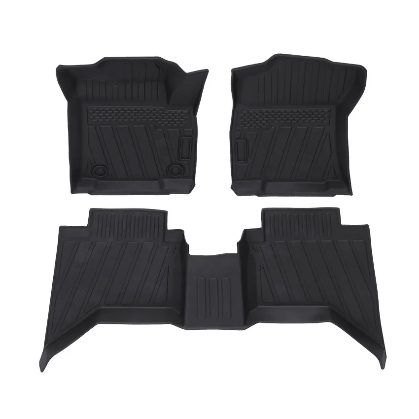 Alfombrilla Antideslizante TPE para Auto Accesorio 3D Alfombrilla de Pie Alfombrilla de Maletero para Camioneta Hilux Revo Vigo