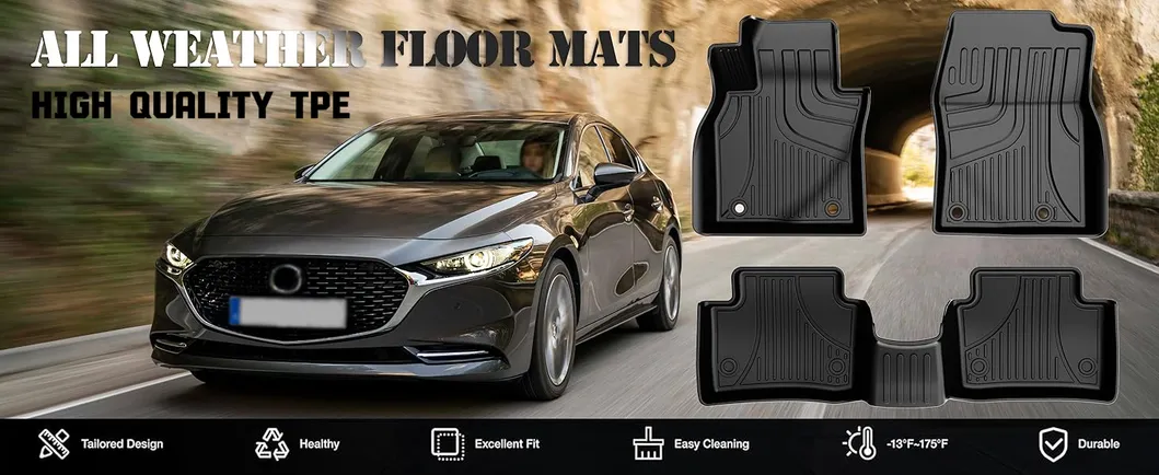 Alfombrilla de coche de TPE duradera para Volkswagen T-Roc