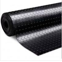 Alfombrilla de suelo de goma/PVC con botón redondo de clavo antideslizante para autobús/camión