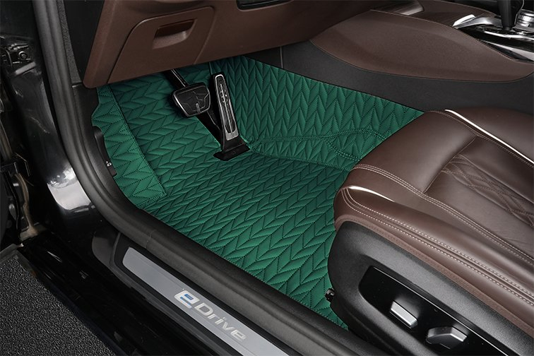 Accesorios de Coche Ecológicos Alfombrilla Antideslizante de Cuero PU Personalizada de Costura a Mano 5D