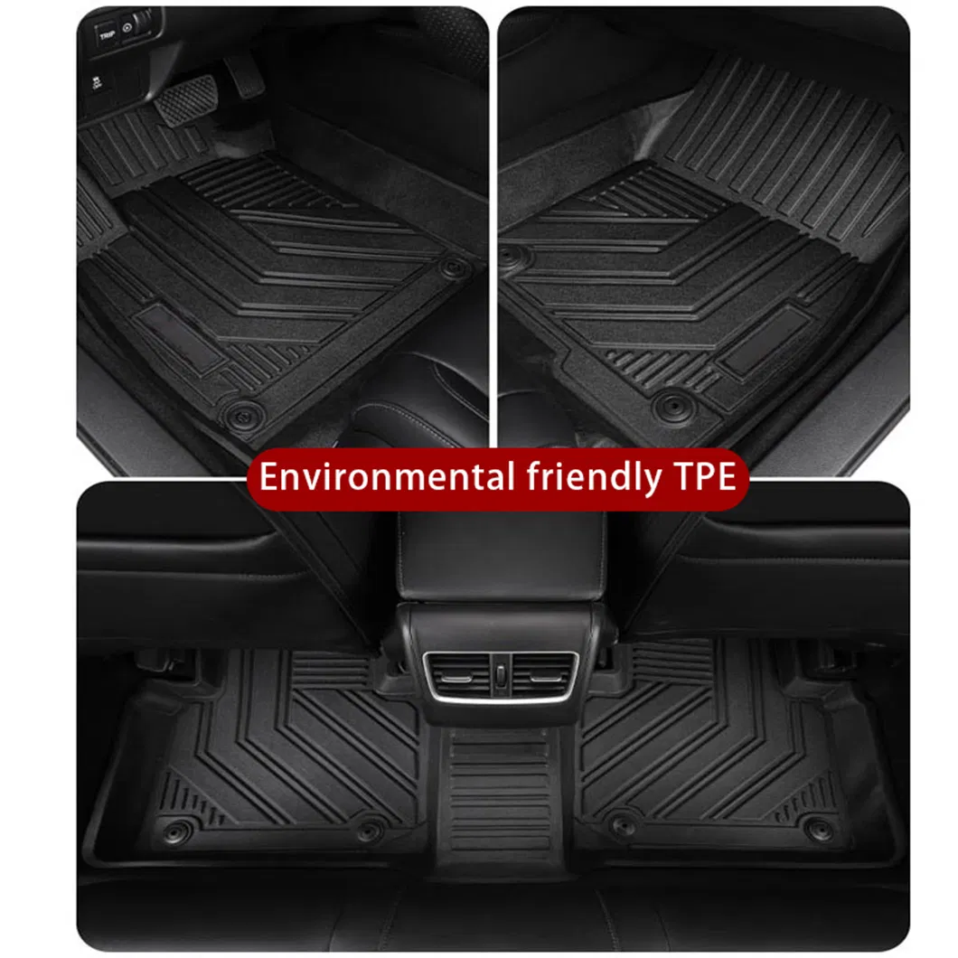 Tapetes de automóvil de TPE para ajuste personalizado para vehículos con volante a la derecha, resistentes al desgaste, fabricante de tapetes de piso de automóvil de TPE