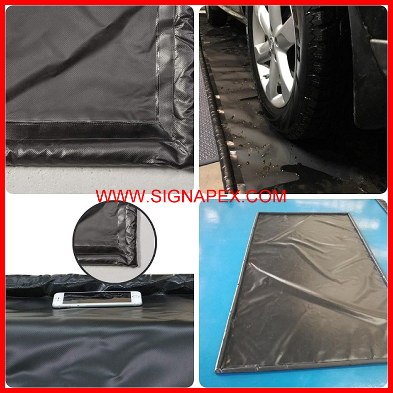 Mats de PVC personalizados para garajes de estacionamiento, alfombrillas para lavado de autos, mat de contención de agua para aceite, hielo, nieve y barro