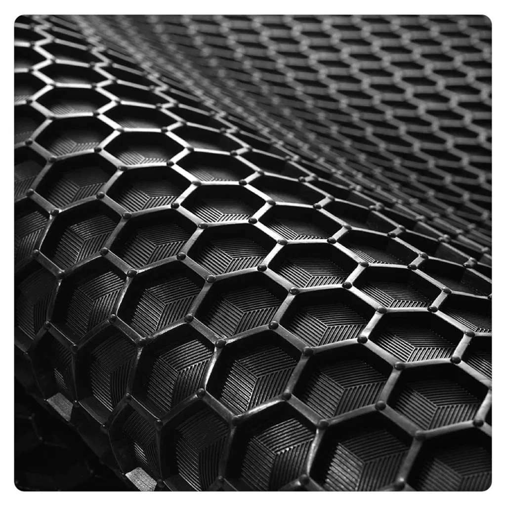 Alfombrillas de Piso Automotrices Universales de PVC Negro Flexible e Impermeable 4-Piece Delante y Detrás