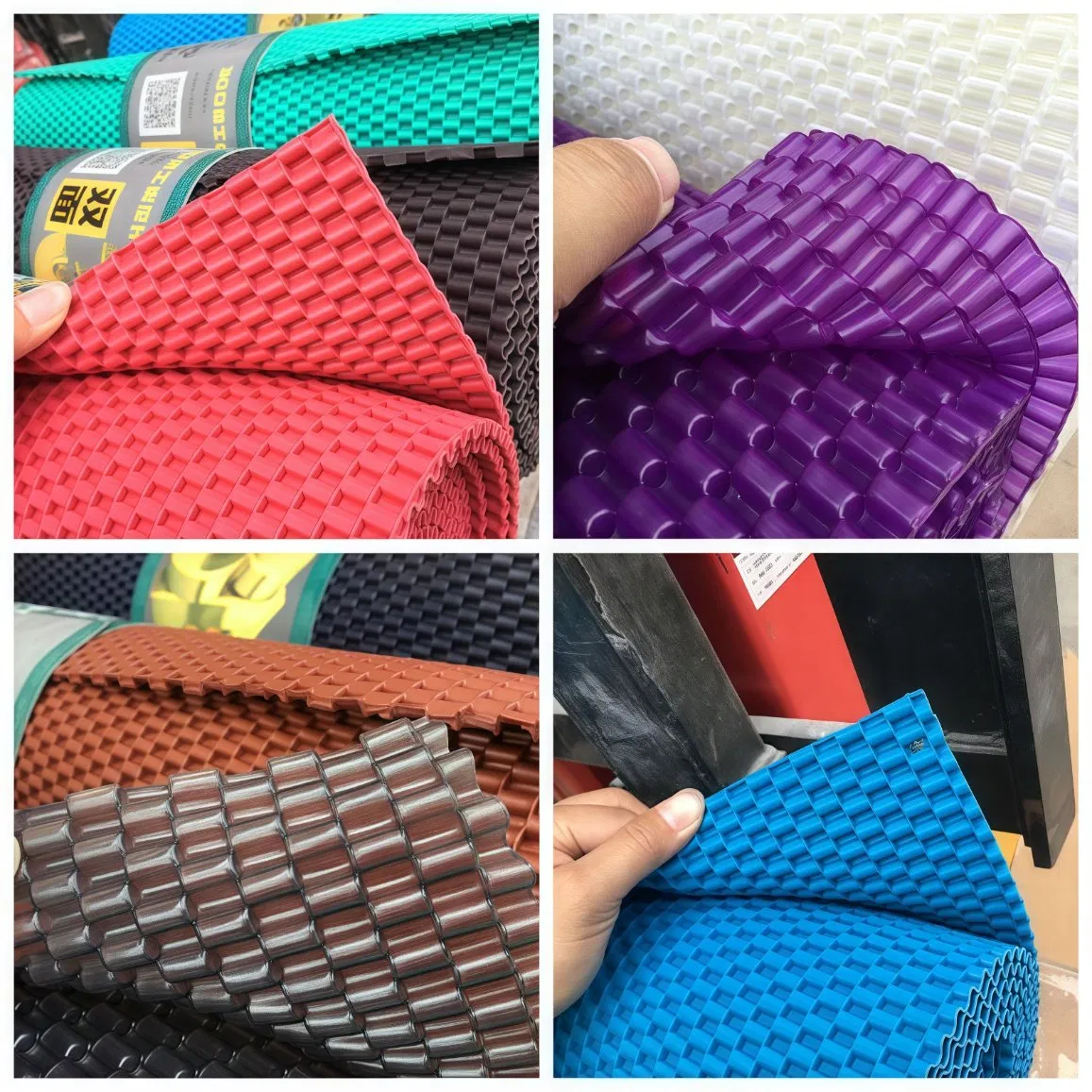 Alfombrilla antideslizante para maletero de bolsa tejida universal de PVC