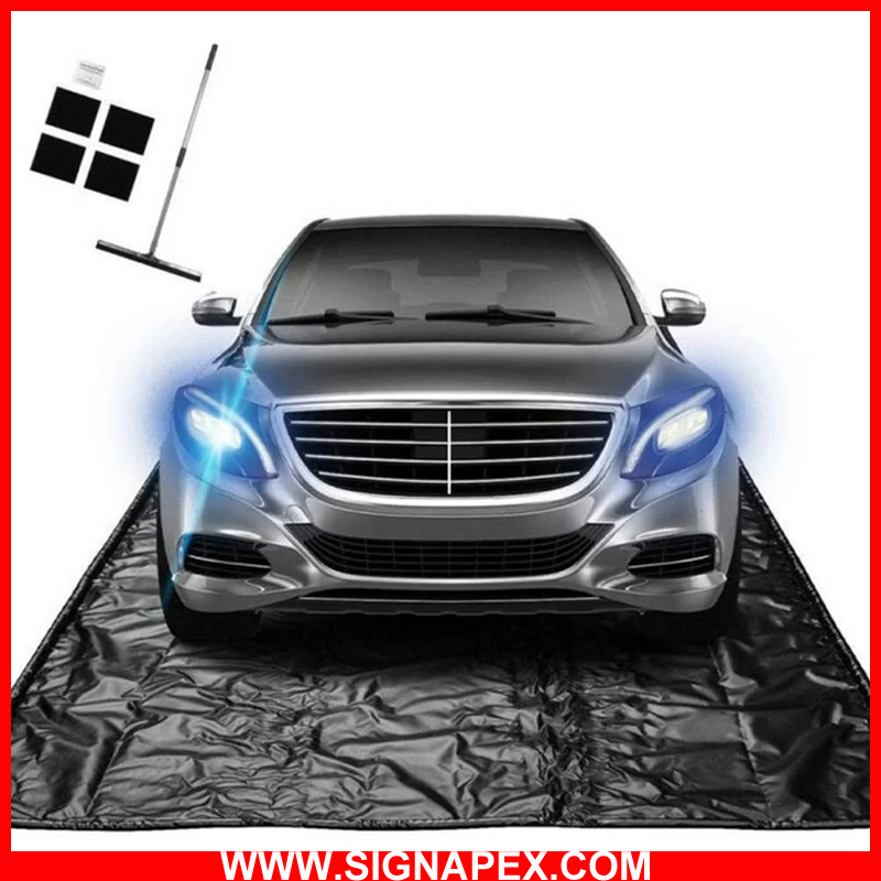 Alfombra de garaje de PVC reutilizable para contener nieve, barro, lluvia