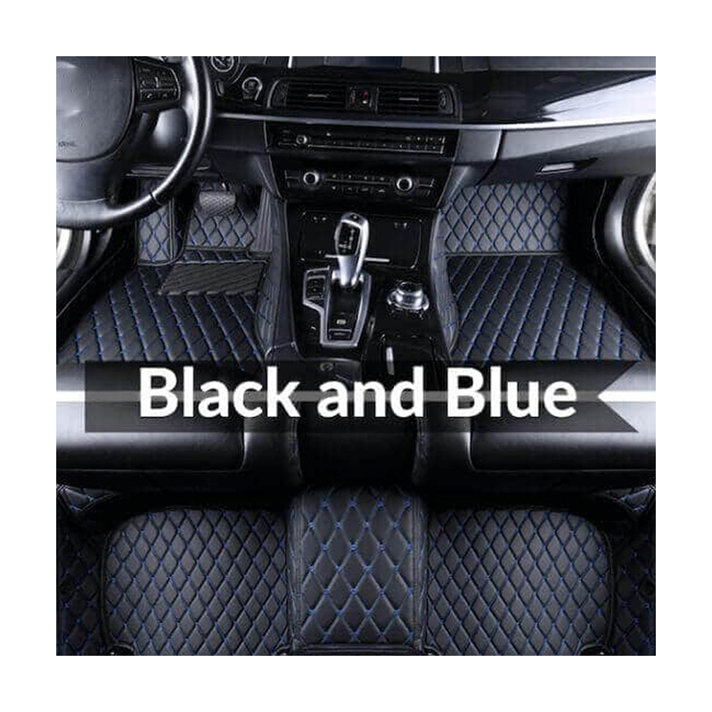 Suelo Personalizado 5D Papel 7D 3D Cuero 4 Piezas Impermeables Accesorios Alfombra de Diamante Acolchada Lujo PVC Anime Alfombrillas para Coche