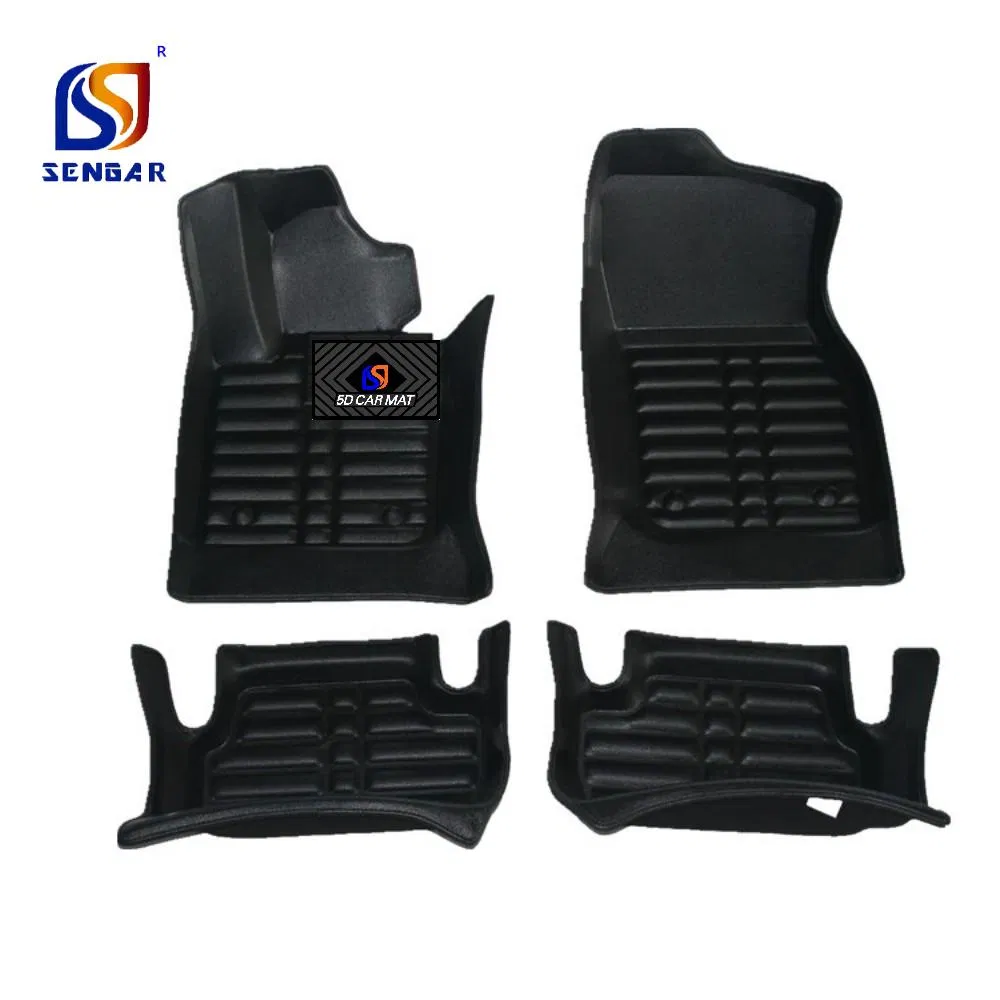 Accesorios de lujo personalizados para automóviles Modelo de alta calidad 5D alfombrillas de cuero para el suelo del automóvil