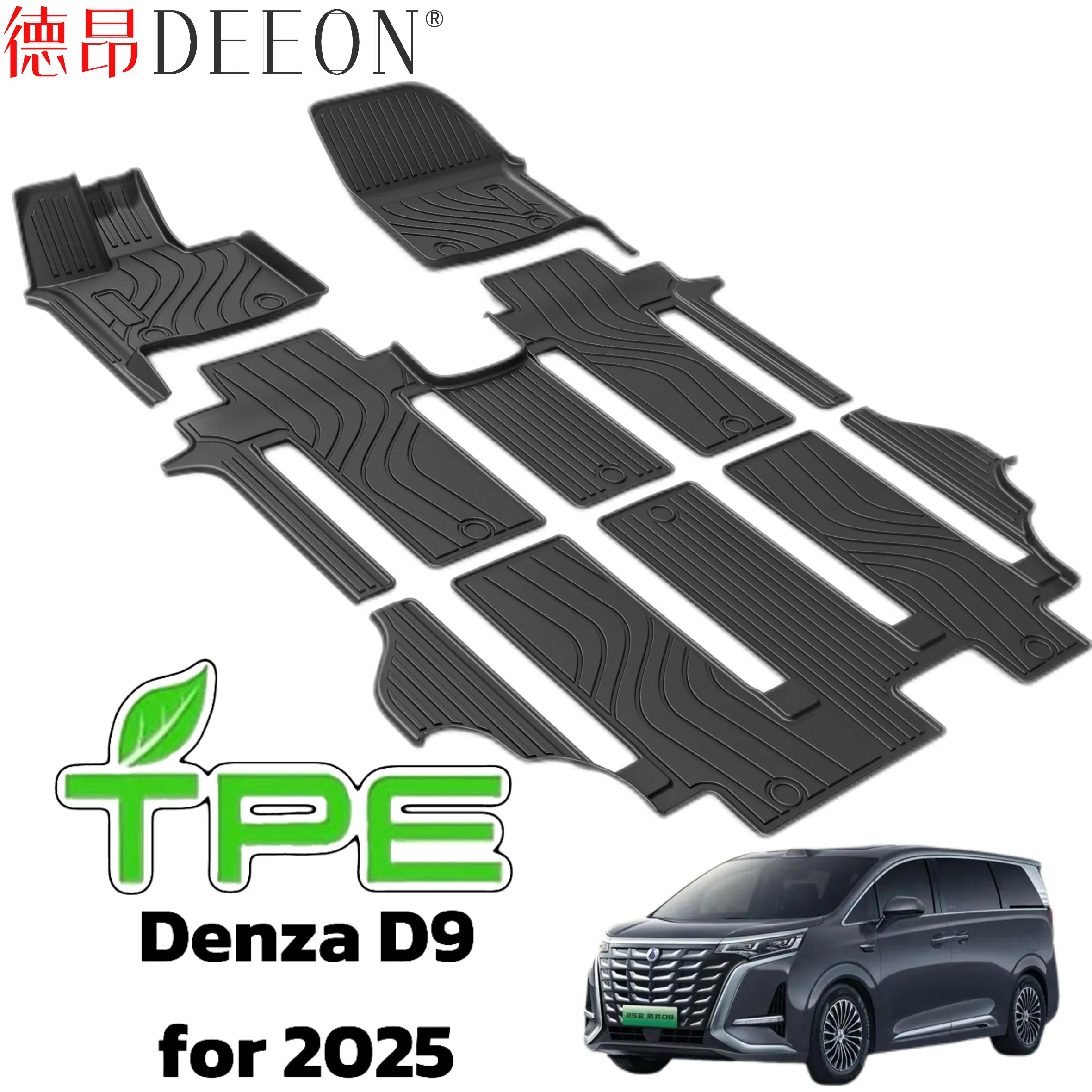 Alfombrilla de piso de TPE al por mayor, accesorio para automóvil, alfombrilla para pies, alfombrilla de maletero para Denza