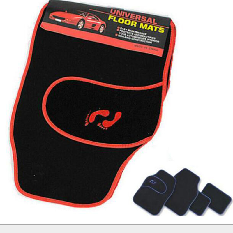 4PCS/Set Alfombrillas de coche universales antideslizantes de cuero PVC