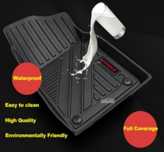 Alfombrillas de coche de lujo para todas las estaciones personalizadas 3D revestimiento de piso TPE