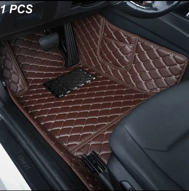 Alta Calidad Vende Cobertura Completa Impermeable 3D Cuero de Lujo Alfombrillas para Hombres y Mujeres 4 Piezas Alfombrillas para el Suelo de 99% de Los Autos