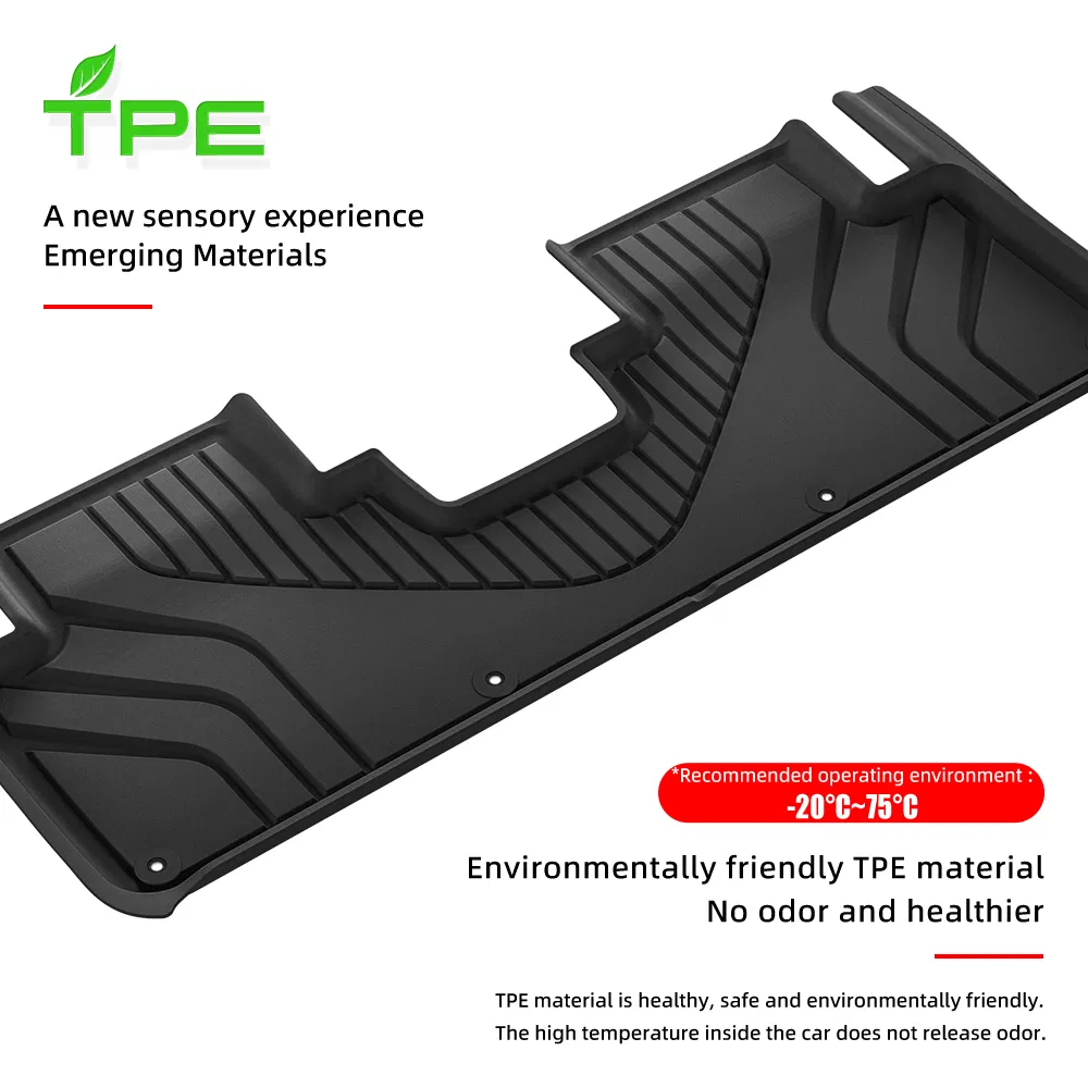 Venta Caliente 3D Alfombrillas de Suelo Impermeables Alfombrillas de Coche Antideslizantes Alfombrilla de Suelo de Coche de Moldeo por Inyección TPE para Lixiang L6 PRO 2024