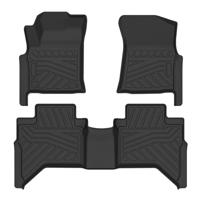 Alfombrilla Antideslizante TPE para Auto Accesorio 3D Alfombrilla de Pie Alfombrilla de Maletero para Camioneta Hilux Revo Vigo