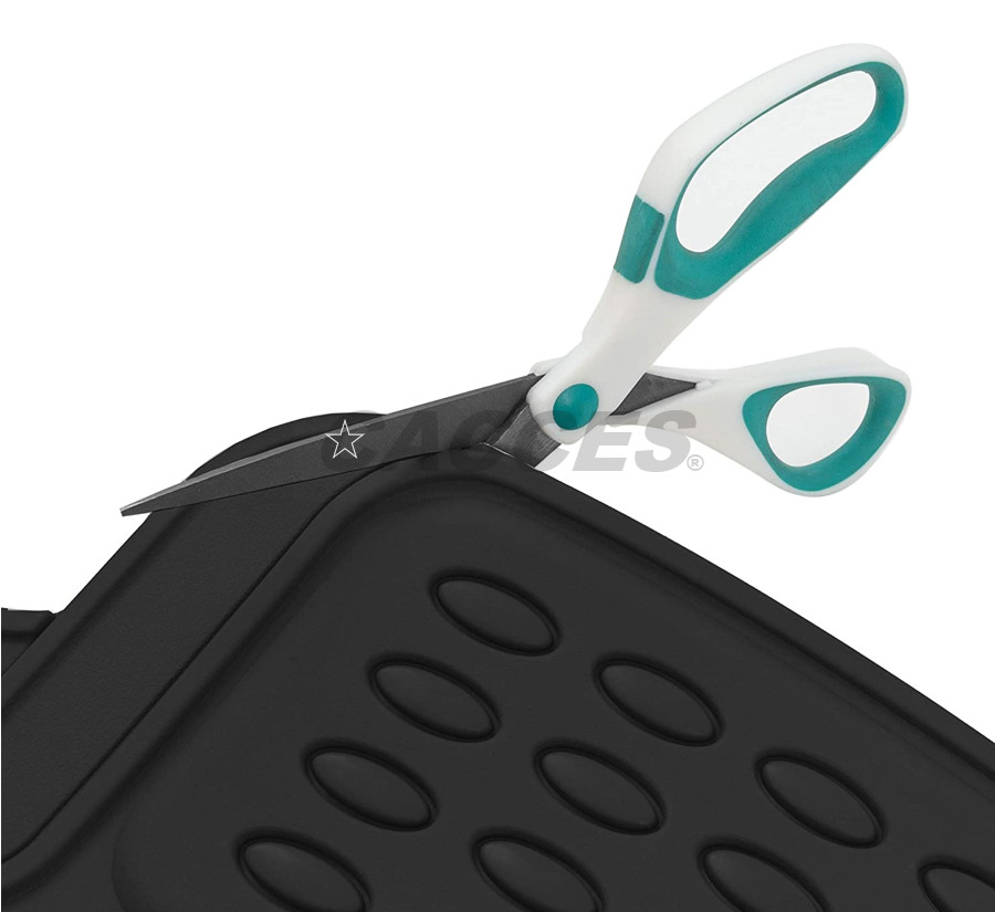 Tapetes de goma pesados para automóvil, SUV, camión y furgoneta con contorno recortable, protección para todas las condiciones climáticas, se pueden recortar para adaptarse a la mayoría de los vehículos, cubierta de piso negra y gris