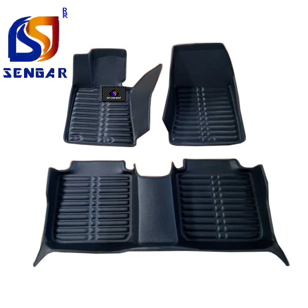3D 5D 7D Alfombrilla de coche premium de diseño profundo tipo plato de cuero prensado en caliente para Hyundai Tucson Accent Elantra Sonata Kona IX35