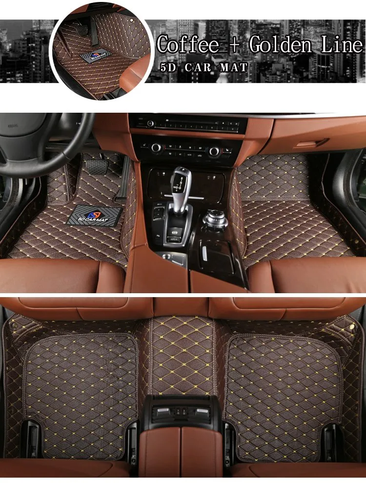 Ventas de fábrica Precio competitivo Alfombrillas de coche de mano 5D/6D/7D Antideslizantes Duraderas en uso Alfombrillas de suelo para coche Marca Sengar